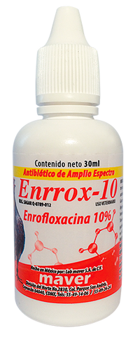 Antibiótico Enrofloxacina 10% 30Ml