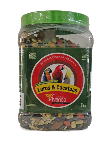 Alimento para loros y cacatuas 1Kg