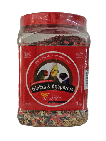 Alimento para ninfa y agaporni